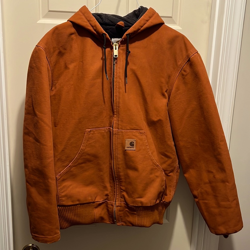 Carhartt Loose Fit Duck Jacket - Burnt Orange/Red